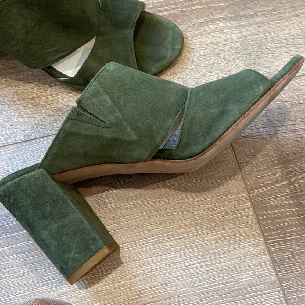 Butter slip on heels with leather upper